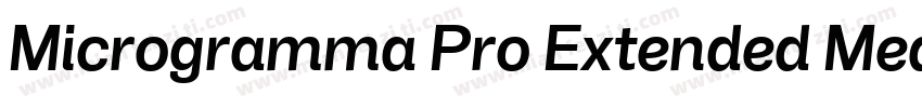Microgramma Pro Extended Medium字体转换